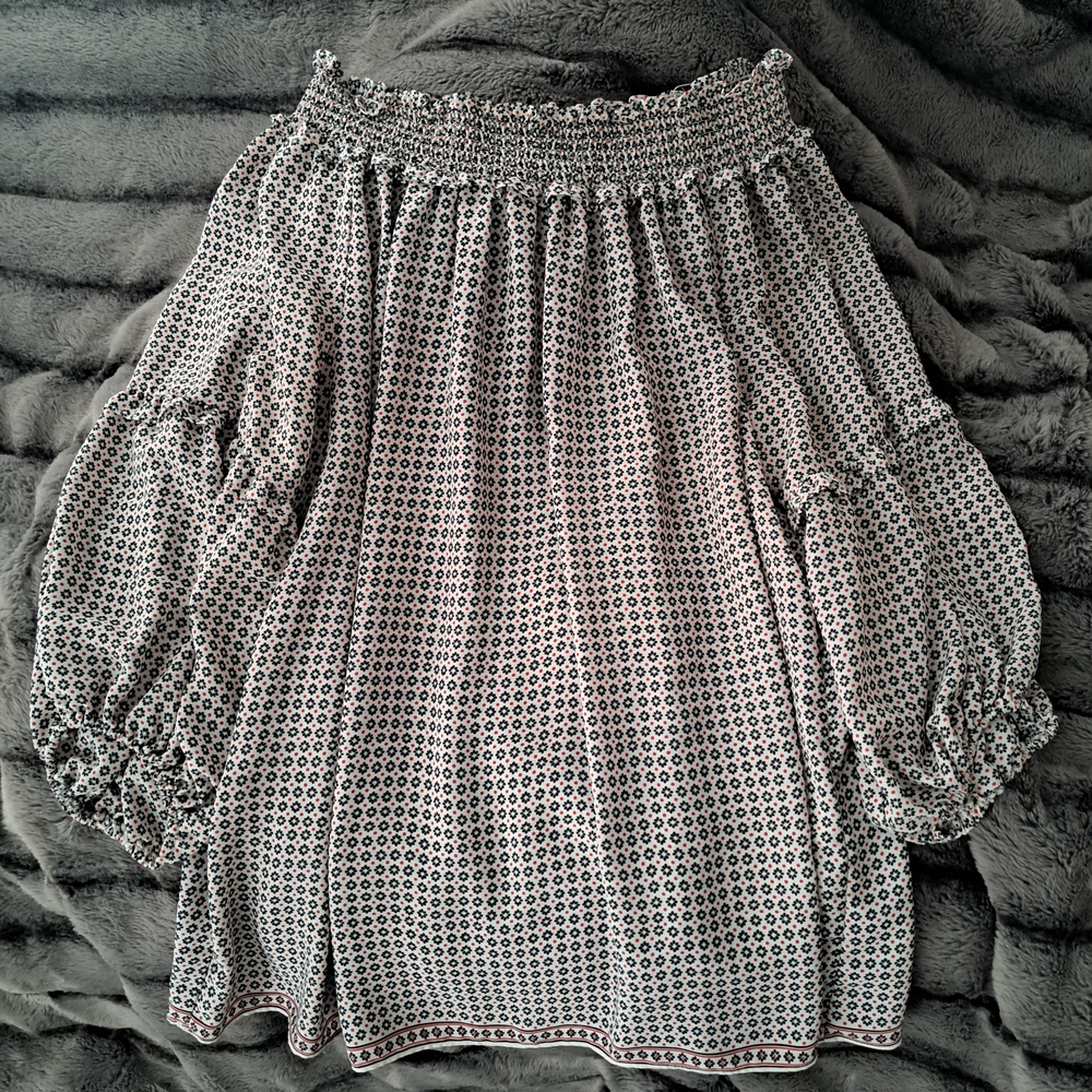 Max Studio Floral Smocked Blouse